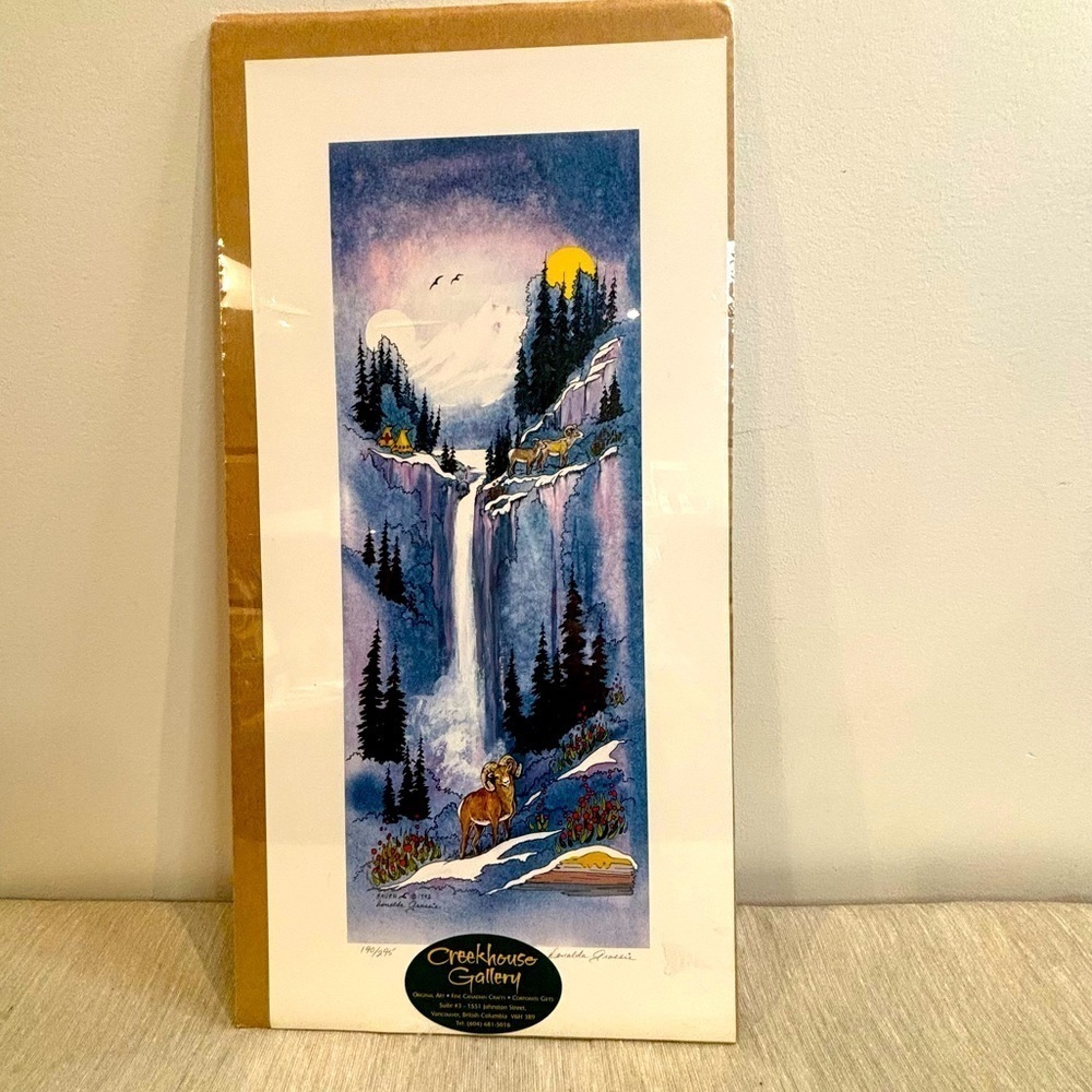 DONALDA GRASSIE Big Horn Mountain Print 190/295 Canadian Artist NEW